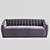 Arno Velvet Blush Sofa 3D model small image 2