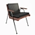 Elegant ZAGO Emile Leather Armchair 3D model small image 3