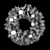Frosty White Christmas Wreath 3D model small image 3