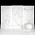 Elegant Carrara White Tiles 3D model small image 1