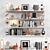 Versatile Storage Solution: 10-Shelf Unit 3D model small image 1