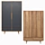 Bruni Blacki Wardrobe: Sleek and Practical 3D model small image 1