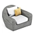 Rush Lounge Chair: Elegant Comfort in Every Angle 3D model small image 9