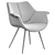 Modern Julian Armchair: Stylish & Comfortable 3D model small image 5