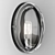 Elegant Dusk Sconce with Hand Carved Crystal Lens 3D model small image 1