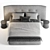 Elegant Rever Bed by Poliform 3D model small image 4