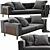 Contemporary Indivi 3-Seater Sofa 3D model small image 5