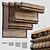 Natural Elegance Woven Wood Shades 3D model small image 1