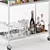 Elegant Liquor Cart with Whiskey Glass & Components 3D model small image 3