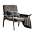 Fynn Saddle Armchair: Sleek and Stylish Seating 3D model small image 1