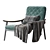 Fynn Saddle Armchair: Sleek and Stylish Seating 3D model small image 2