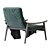 Fynn Saddle Armchair: Sleek and Stylish Seating 3D model small image 4