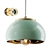 Golden Blossom Pendant 3D model small image 1