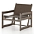Luxury Nielsen Leather Chair 3D model small image 1