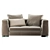 Luxurious Minotti Blazer Sofa 3D model small image 5