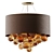 Amber Murano: Large Artistic Suspension Lamp 3D model small image 1