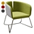 Halmar Pivot - Stylish and Compact Chair 3D model small image 1