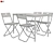 Modern Black Table and Chair Set 3D model small image 2