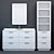 RH Modern Machinto Extra-Wide Vanity 3D model small image 1