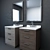 Luxury RH Modern Machinto Vanity 3D model small image 2