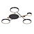 Modern Nordic Cluster Ceiling Light 3D model small image 1