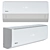 GREE GWH07QA-K3DNB6C Smart 7K BTU Air Conditioner 3D model small image 2