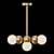 Scandinavian Style Lamp with Ball-shaped Shades 3D model small image 2