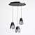 Elegant Trio Pendant Light 3D model small image 1