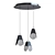 Elegant Trio Pendant Light 3D model small image 2