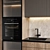 Sleek Kitchen Upgrade: Faber Extractor, Miele Oven & Blanco Mixer 3D model small image 2