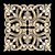 Elegant Rosette Wall Decor 3D model small image 3