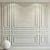 Elegant Molding Plaster: SW 7014 Eider White & SW 7029 Agreeable Gray 3D model small image 1