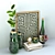 Elegant Decor Set: Flowers, Books, Frames & More 3D model small image 2