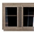 Sleek Glass 4-Door Sideboard 3D model small image 2
