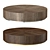 RH Modern Machinto Round Coffee Table 3D model small image 1