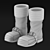 Festive Santa Claus Boots 3D model small image 4