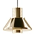 Vintage Brass Life Pendant by Jo Hammerborg. 3D model small image 2