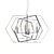 Modern Metal and Glass Pendant Light 3D model small image 1