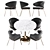 Elegant Kinley Dining Chair Set 3D model small image 3