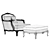 Keoma Chinook Armchair: Elegant and Comfortable 3D model small image 5