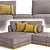 Luxurious Dorian Sofa - Exquisite Style 3D model small image 3