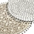  Geometric Soft Round Carpet 3D model small image 2