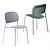 Sleek PET Felt Stack Chair 3D model small image 3