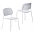 Sleek PET Felt Stack Chair 3D model small image 8