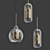 Elegant Chiswick Glass Pendant 3D model small image 1