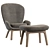 Sebastian Herkner Rolf Benz 594: Sophisticated Armchair 3D model small image 3