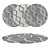 Round Carpets Set 185: Versatile and Realistic 3D model small image 1