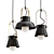 Sleek Skandi Pendant Light 3D model small image 1