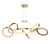 Modern LED Pendant Light with Rotating Rings 3D model small image 1