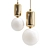 Sleek Aball Pendant Light 3D model small image 1